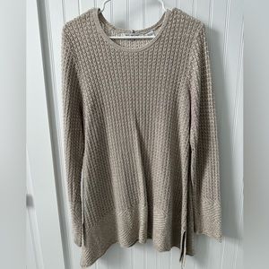 Eight eight eight asymmetrical beige women’s sweater size L